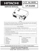 Thumbnail Hitachi CP-X 325 W Projector Original Service Manual Thumbnail Hitachi CP-X 325 W Projector Original Service Manual