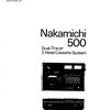 Thumbnail Nakamichi 500 Original Service Manual Thumbnail Nakamichi 500 Original Service Manual