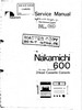 Thumbnail Nakamichi 600 Original Service Manual Thumbnail Nakamichi 600 Original Service Manual