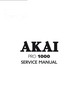 Thumbnail Akai PRO-1000 reel to reel tape recorder Service Manual Thumbnail Akai PRO-1000 reel to reel tape recorder Service Manual