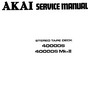Thumbnail Akai 4000-DS reel tape recorder Service Manual Thumbnail Akai 4000-DS reel tape recorder Service Manual