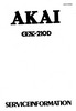 Thumbnail Akai GX-210-D reel to reel tape recorder Service Manual Thumbnail Akai GX-210-D reel to reel tape recorder Service Manual