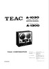 Thumbnail Teac A-1030 & A-1300 reel tape recorder Service Manual Thumbnail Teac A-1030 & A-1300 reel tape recorder Service Manual