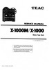 Thumbnail Teac X-1000 & X-1000M reel tape recorder Service Manual Thumbnail Teac X-1000 & X-1000M reel tape recorder Service Manual