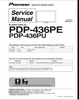 Thumbnail Pioneer PDP-436 PE Kuro Plasma TV , Service Manual Thumbnail Pioneer PDP-436 PE Kuro Plasma TV , Service Manual