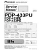 Thumbnail Pioneer PDP-433 PG Kuro Plasma TV , Service Manual Thumbnail Pioneer PDP-433 PG Kuro Plasma TV , Service Manual