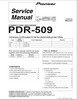 Thumbnail Pioneer PDR-509 & G , CD Recorder Original Service Manual