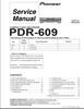Thumbnail Pioneer PDR-609 , CD Recorder Original Service Manual