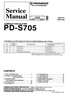 Thumbnail Pioneer PD-S-705 Original Service Manual Thumbnail Pioneer PD-S-705 Original Service Manual