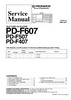 Thumbnail Pioneer PD-F-407 , 507 & 607  Original Service Manual