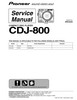 Thumbnail Pioneer  CDJ-800 , Original Service Manual