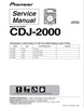 Thumbnail Pioneer CDJ-2000 , Original Service Manual Thumbnail Pioneer CDJ-2000 , Original Service Manual
