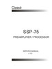 Thumbnail Classe SSP-75  Preamplifier / Processor , Service Manual