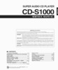 Thumbnail Yamaha  CD-S-1000 Cd-player , Original Service Manual
