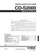 Thumbnail Yamaha  CD-S-2000 Cd-player , Original Service Manual