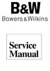 Thumbnail B&W CCM-818 Bowers & Wilkins   Service Manual