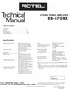 Thumbnail Rotel RB-870-BX Power Amplifier  Service - Technical Manual