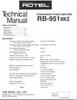 Thumbnail Rotel RB-951 mk2 Power Amplifier  Service - Technical Manual