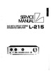 Thumbnail Luxman L-215 Amplifier , Original Service Manual