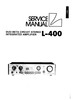 Thumbnail Luxman L-400 Amplifier , Original Service Manual Thumbnail Luxman L-400 Amplifier , Original Service Manual