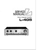Thumbnail Luxman L-405 Amplifier , Original Service Manual Thumbnail Luxman L-405 Amplifier , Original Service Manual