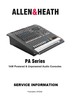 Thumbnail Allen & Heath PA series Consoles , Original Service Manual Thumbnail Allen & Heath PA series Consoles , Original Service Manual