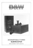 Thumbnail B&W Acoustitune subwoofer Bowers & Wilkins , Service Manual
