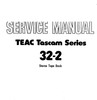 Thumbnail Tascam Teac 32-2 reel tape recorder Service Manual