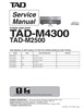 Thumbnail Tad - Pioneer M-4300 & M-2500 power amplifier Service Manual