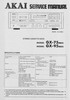 Thumbnail Akai GX-95-mk2 & GX-75-mk2 , cassette deck Service Manual