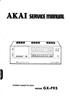 Thumbnail Akai GX-F-95 cassette deck , Service Manual Thumbnail Akai GX-F-95 cassette deck , Service Manual