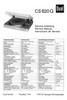 Thumbnail Dual CS-620-Q Turntable Service Manual