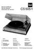 Thumbnail Dual CS-505-1 Turntable Service Manual Thumbnail Dual CS-505-1 Turntable Service Manual
