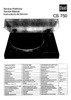 Thumbnail Dual CS-750 Turntable Service Manual