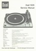 Thumbnail Dual 1226 Turntable Service Manual