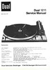 Thumbnail Dual 1211 Turntable Service Manual Thumbnail Dual 1211 Turntable Service Manual