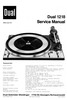 Thumbnail Dual 1218 Turntable Service Manual Thumbnail Dual 1218 Turntable Service Manual