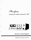 Thumbnail Accuphase E-202 integrated stereo amplifier Service Manual Thumbnail Accuphase E-202 integrated stereo amplifier Service Manual