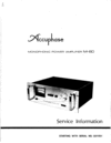 Thumbnail Accuphase M-60 mono power amplifier Service Manual Thumbnail Accuphase M-60 mono power amplifier Service Manual
