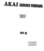 Thumbnail Akai M-8 reel tape recorder Service Manual