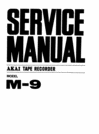 Thumbnail Akai M-9 reel tape recorder Service Manual Thumbnail Akai M-9 reel tape recorder Service Manual