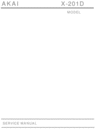 Thumbnail Akai X-201D reel tape recorder Service Manual Thumbnail Akai X-201D reel tape recorder Service Manual