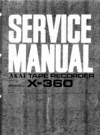 Thumbnail Akai X-360 reel tape recorder Service Manual Thumbnail Akai X-360 reel tape recorder Service Manual
