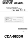 Thumbnail Alpine CDA-9830-R Service Manual Thumbnail Alpine CDA-9830-R Service Manual