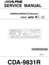 Thumbnail Alpine CDA-9831-R Service Manual Thumbnail Alpine CDA-9831-R Service Manual