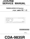 Thumbnail Alpine CDA-9835-R Service Manual Thumbnail Alpine CDA-9835-R Service Manual