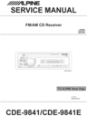 Thumbnail Alpine CDE-9841 Service Manual Thumbnail Alpine CDE-9841 Service Manual