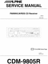 Thumbnail Alpine CDM-9805-R Service Manual Thumbnail Alpine CDM-9805-R Service Manual