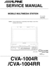 Thumbnail Alpine CVA-1004-R , CVA-1004-RR Service Manual