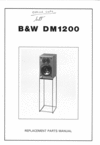 Thumbnail B&W DM-1200 Bowers & Wilkins , Service Manual